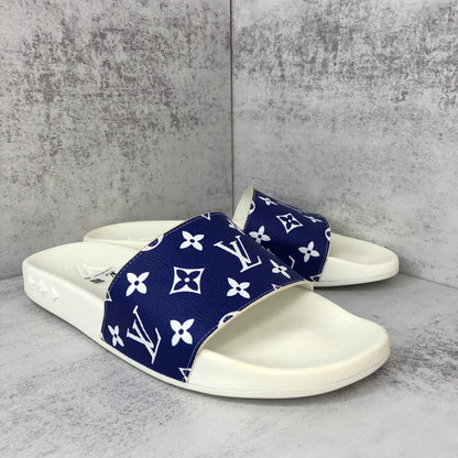 Louis Vuitton Slides "White-Blue"