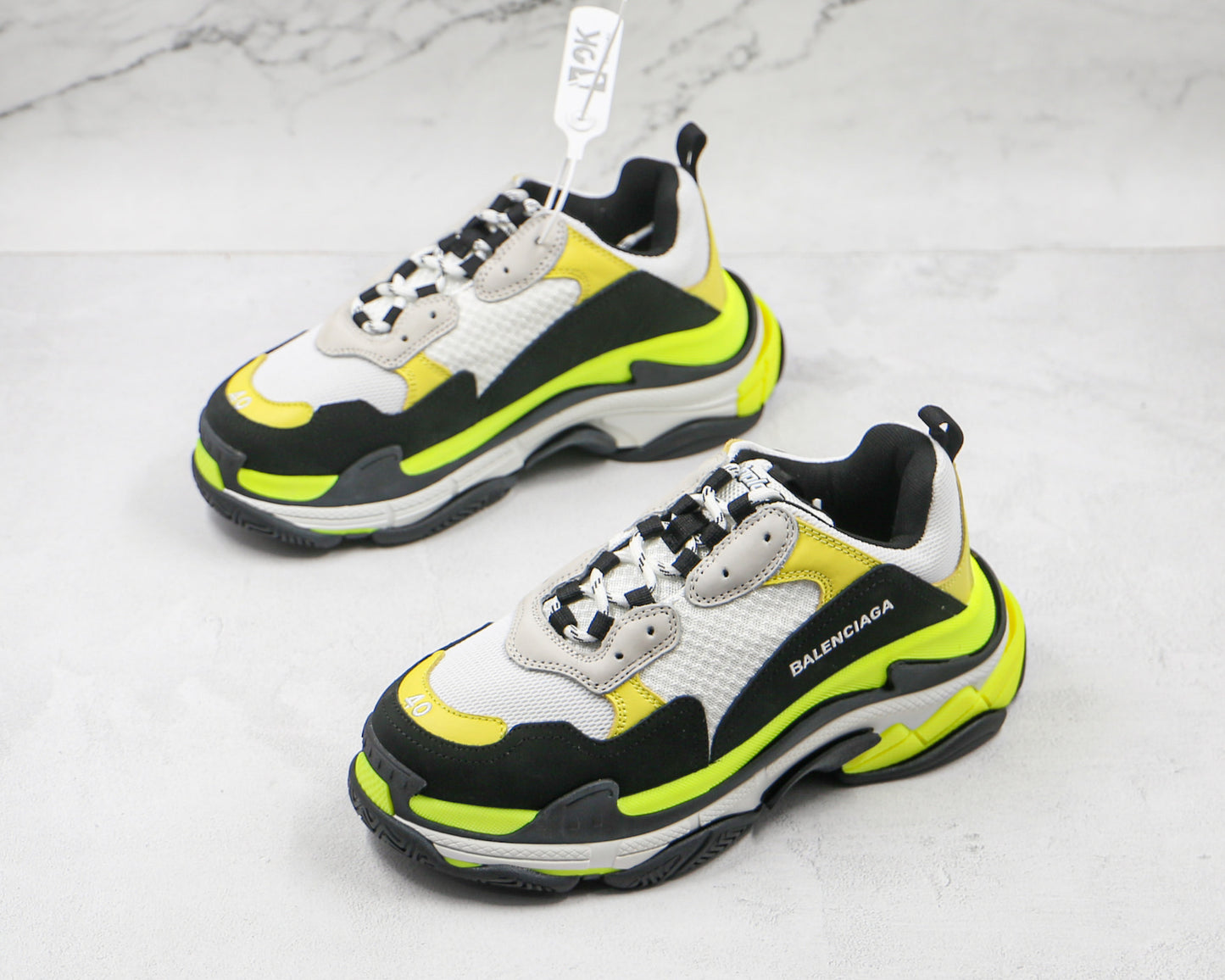 Balenciaga Triple S "White-Black-Yellow"