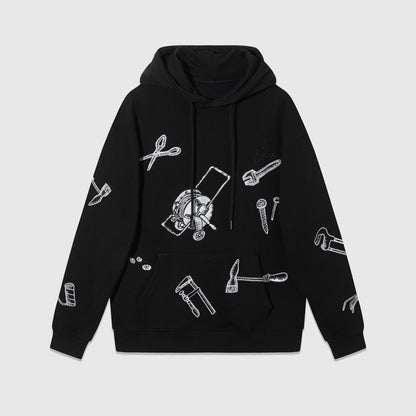Louis Vuitton Multi-Tools Hoodie "Black-White"