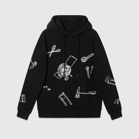 Louis Vuitton Multi-Tools Hoodie "Black-White"