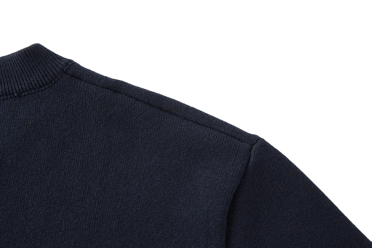 Moncler Monogram Cotton Blend Jumper "Navy Blue"