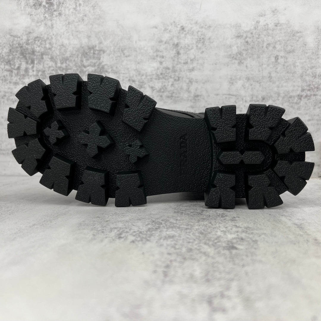 Prada Monolith Leather Boots "Black" V3