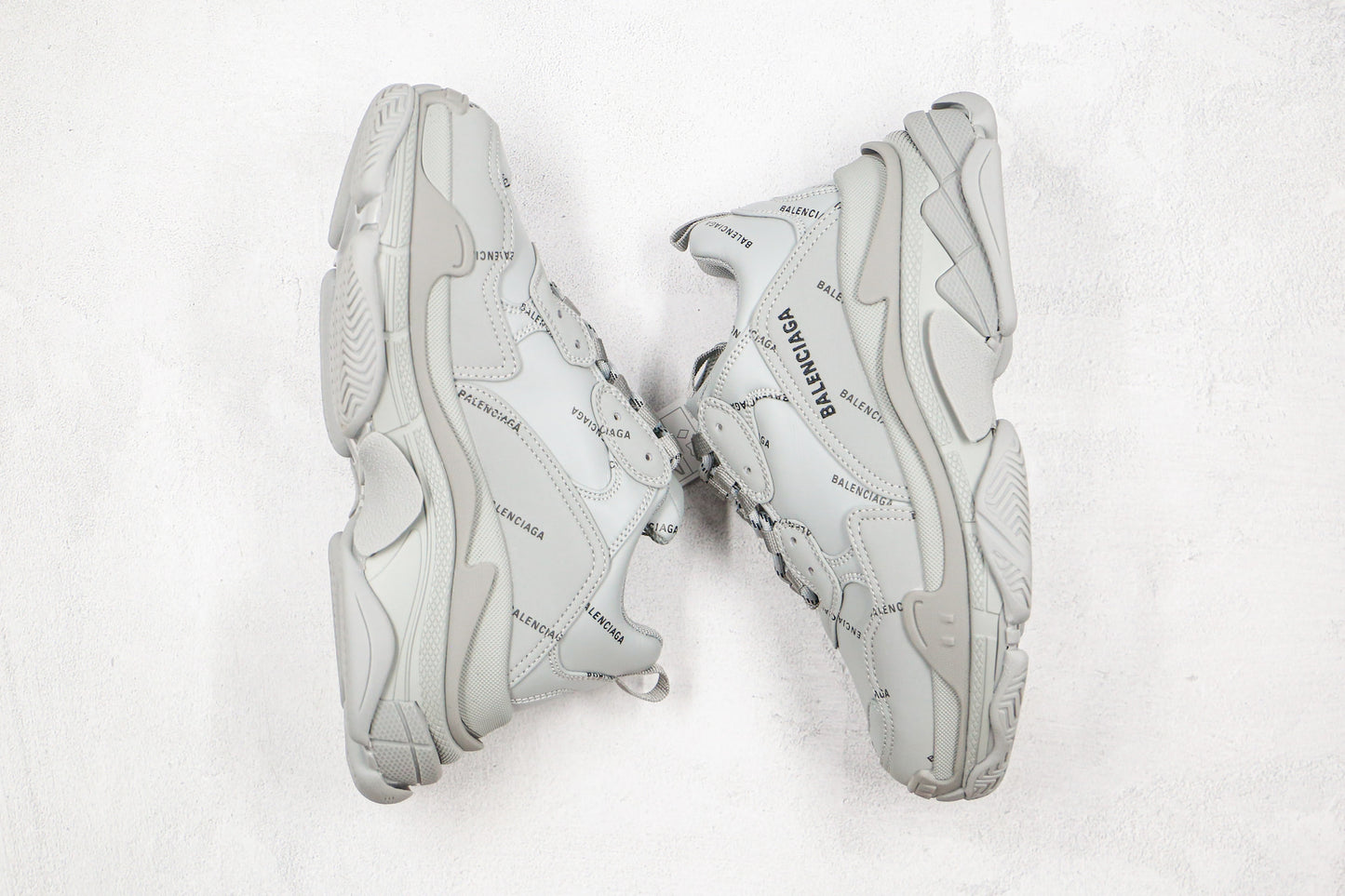Balenciaga Triple S "Grey-All Over Logo"