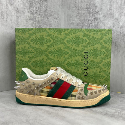 Gucci Screener "Beige-Green Spikes"
