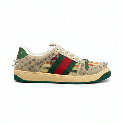 Gucci Screener "Beige-Green Spikes"