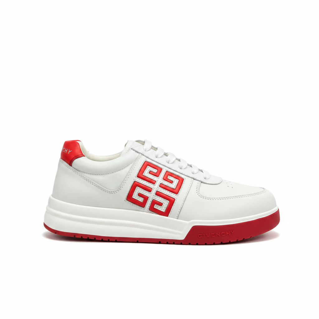 Givenchy G4 Low-Top "White-Red"