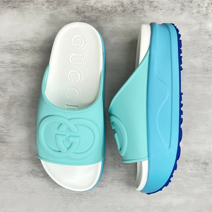 Gucci Slides "Blue-White"