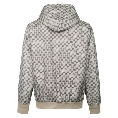 Gucci Reversible Cotton Canvas Zip Jacket Black Compact Cotton Canvas" and "GG nylon"