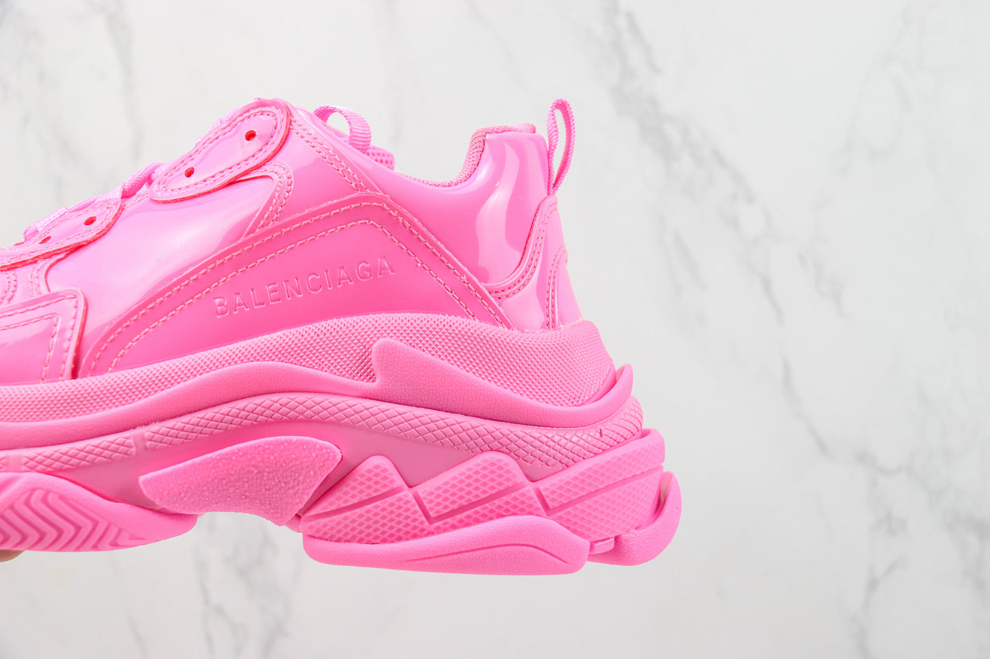 Balenciaga Triple S "Pink Leather Gloss"