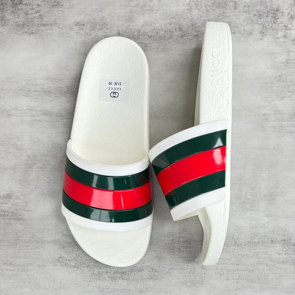 Gucci Slides "White-Green-Red"