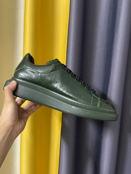 Alexander McQueen Oversized "Deep Green Croc"