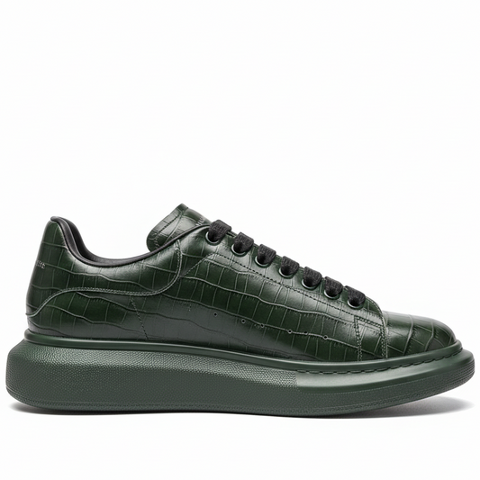 Alexander McQueen Oversized "Deep Green Croc"