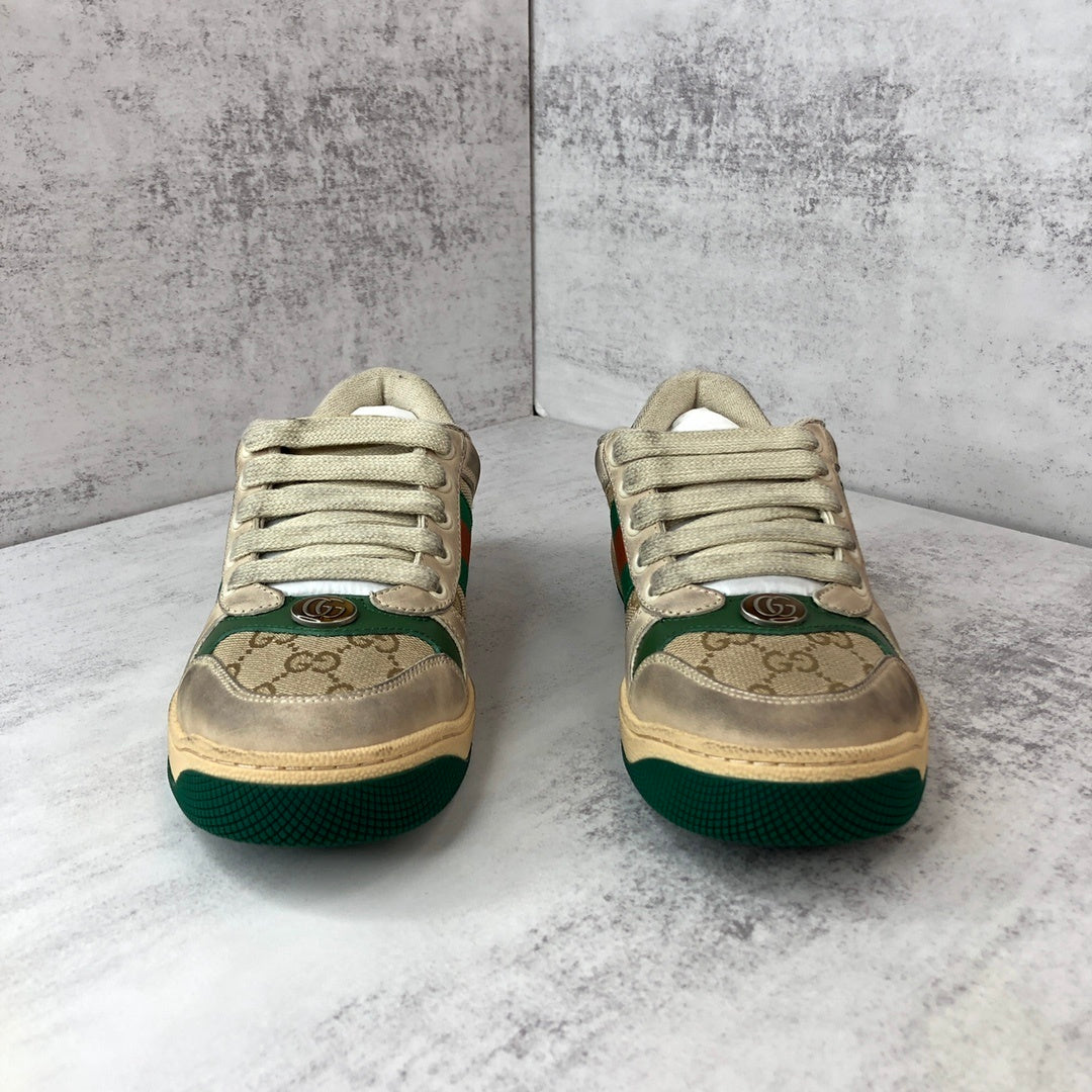 Gucci Screener "Distressed Beige-Green"