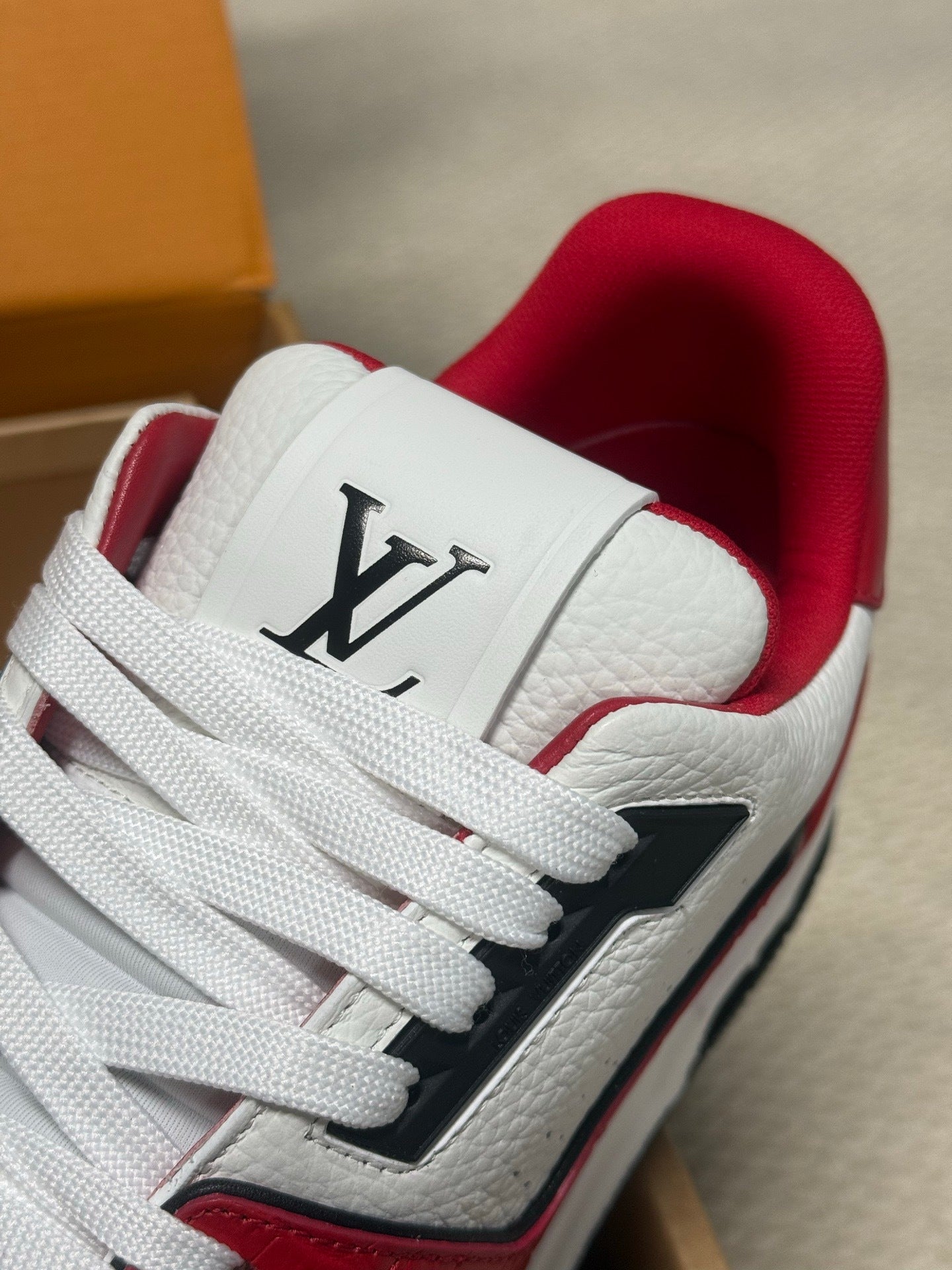 Louis Vuitton LV Trainers "White-Red Crocodile"