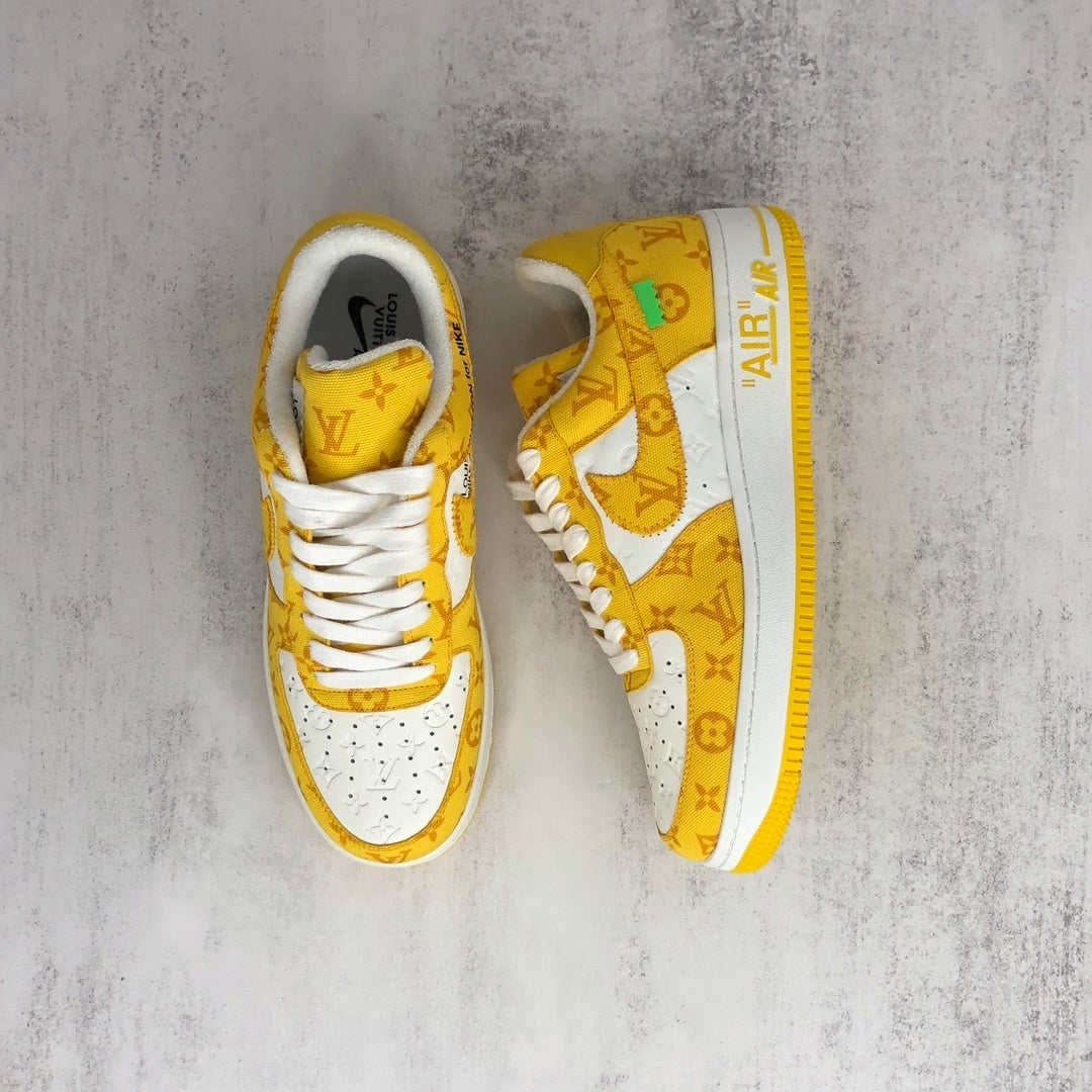 Louis Vuitton x Nike Air Force 1 "Yellow-White"