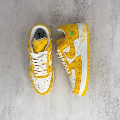 Louis Vuitton x Nike Air Force 1 "Yellow-White"