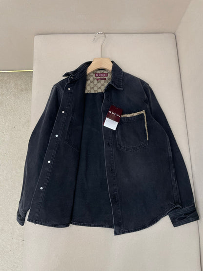 Gucci Washed Cotton Denim Shirt
