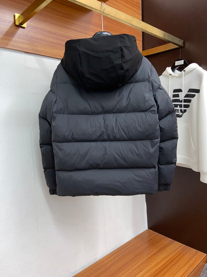 Monlcer Madeira Hooded Down Jacket "Grey-Black"