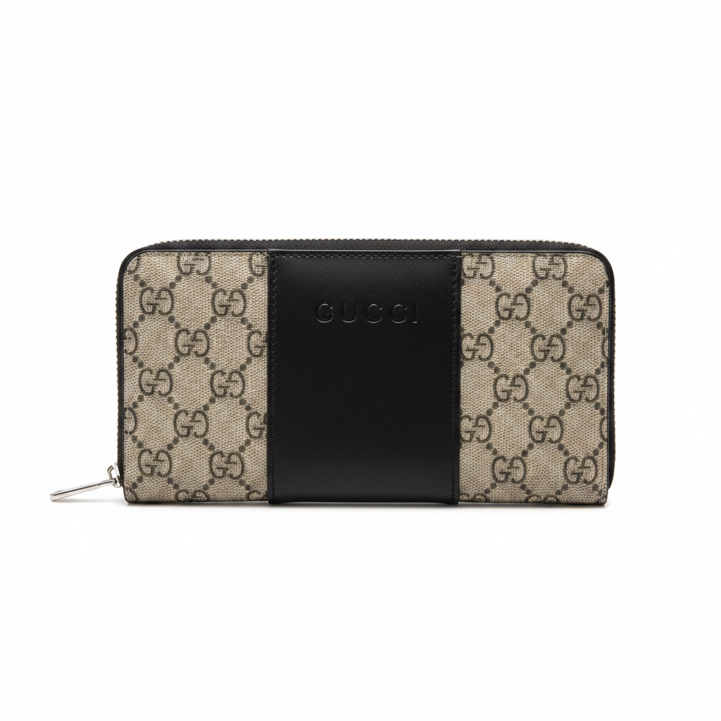 Gucci GG Supreme Zip Around Wallet