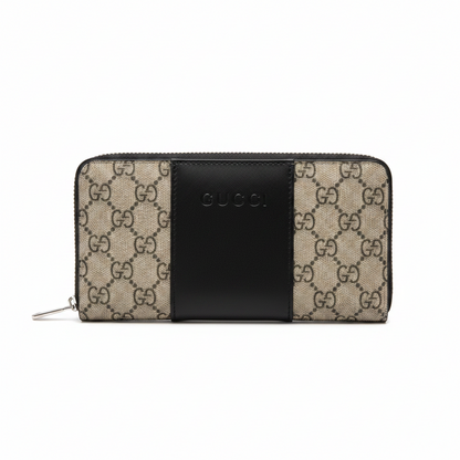 Gucci GG Supreme Zip Around Wallet