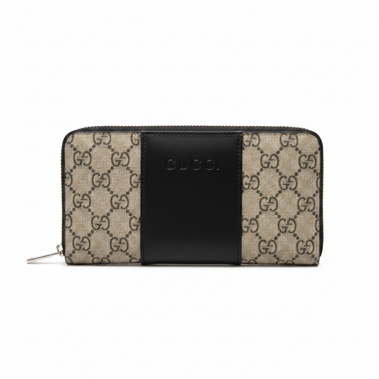 Gucci GG Supreme Zip Around Wallet