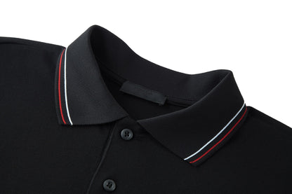 Prada Pique Polo T-Shirt "Black"