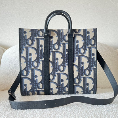 Dior Oblique Jacquard East-West Tote Bag