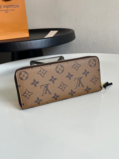 Louis Vuitton Clémence Wallet "Monogram Reverse"