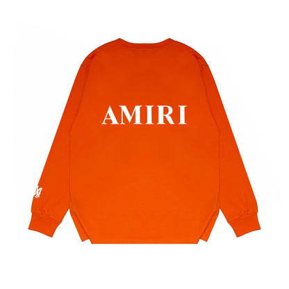 Amiri Core Logo Print Sweatshirt "Orange-White"