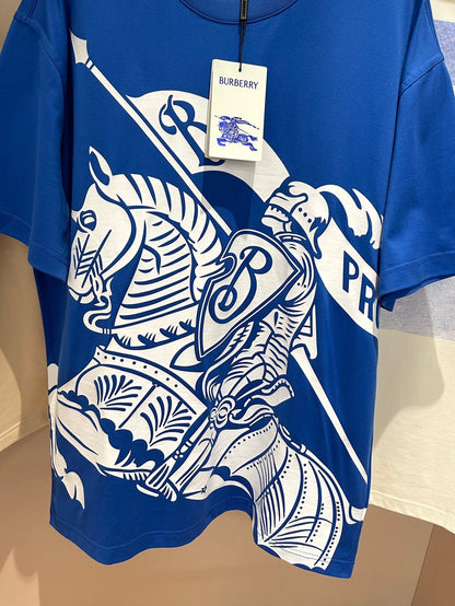 Burberry EKD Cotton T-Shirt "Blue"