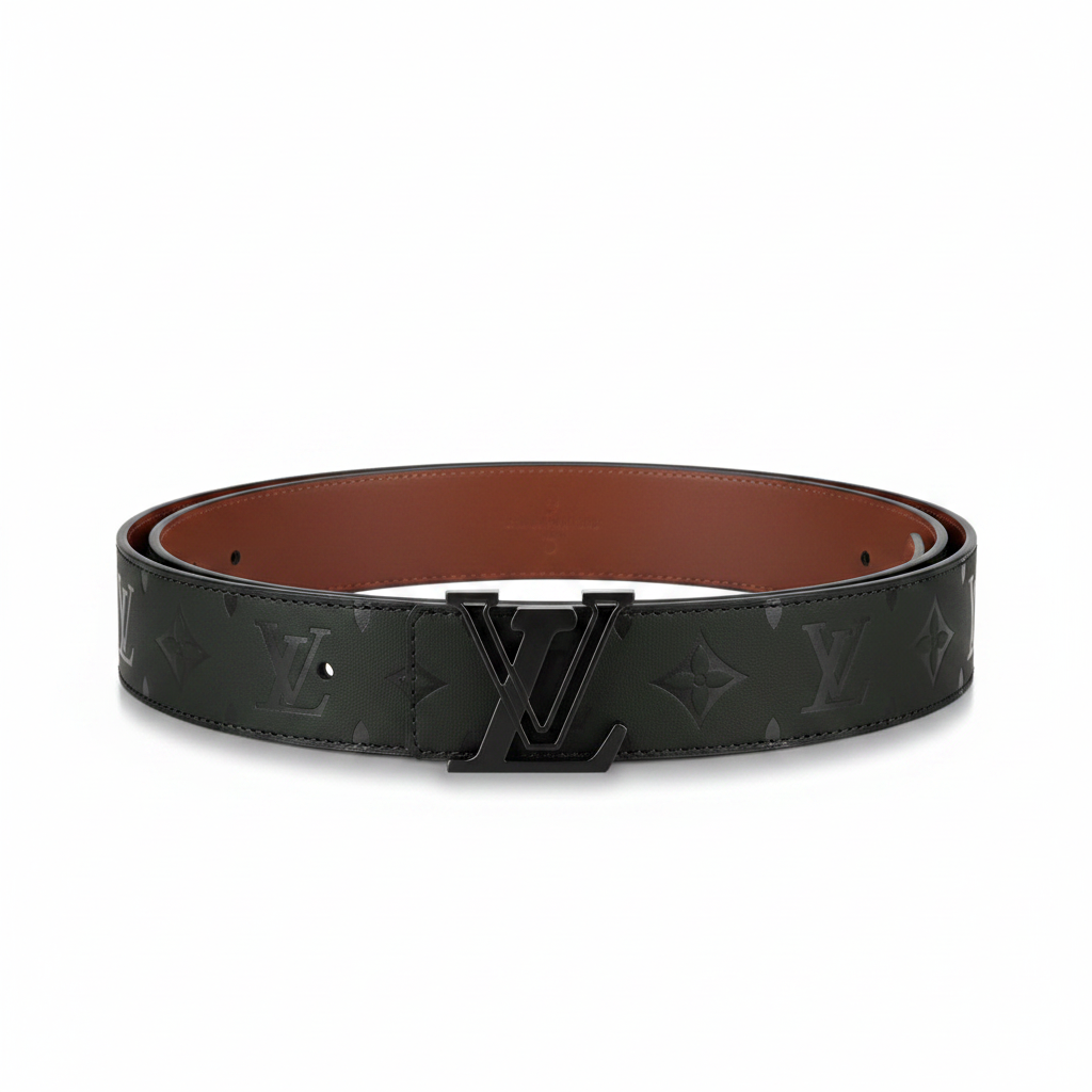 Louis Vuitton Reversible Dimension Leather Belt "Black" and "Brown"