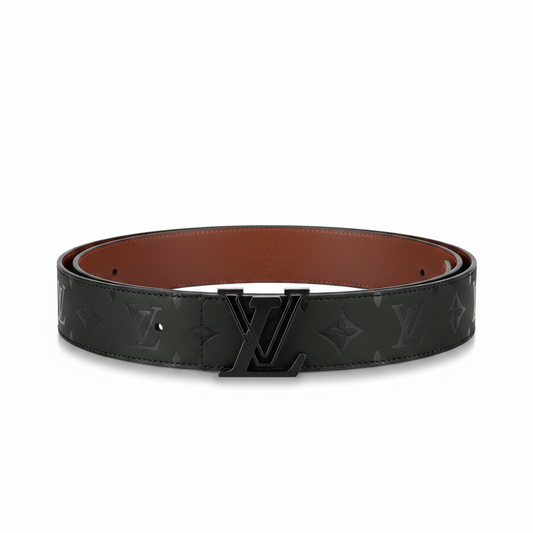 Louis Vuitton Reversible Dimension Leather Belt "Black" and "Brown"