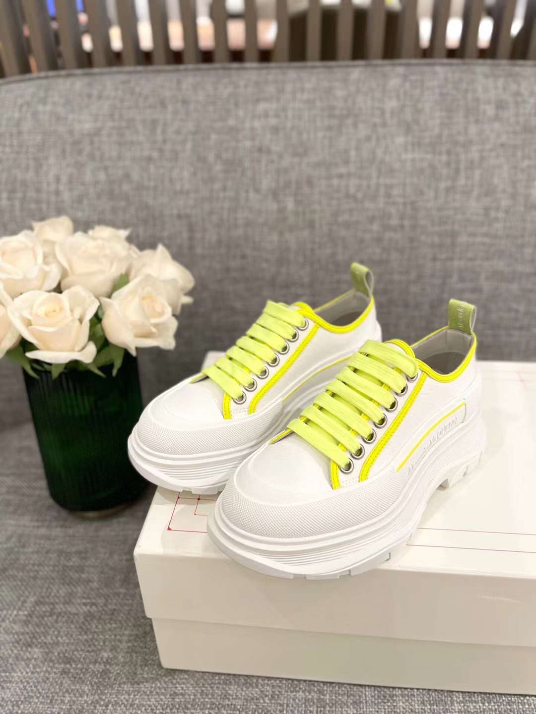 Alexander McQueen Tread Slick Low "Neon Green"