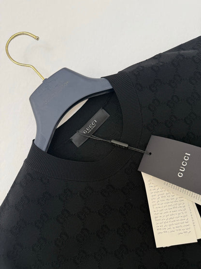 Gucci Technical GG Jacquard Fabric T-shirt "Black"