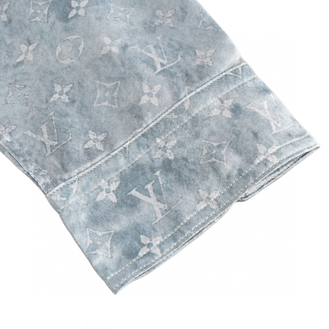 Louis Vuitton Monogram Shirt "Light Blue"