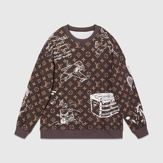 Louis Vuitton Monogram Sweatshirt "Brown"