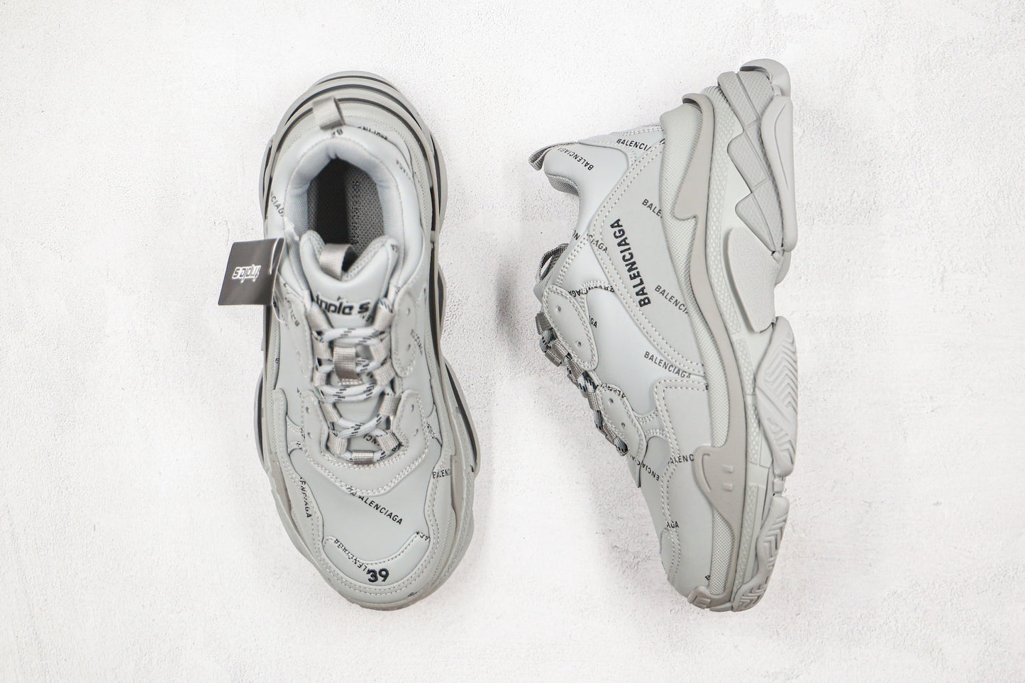 Balenciaga Triple S "Grey-All Over Logo"