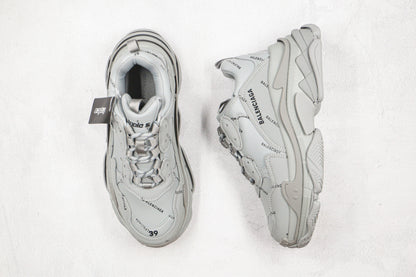 Balenciaga Triple S "Grey-All Over Logo"