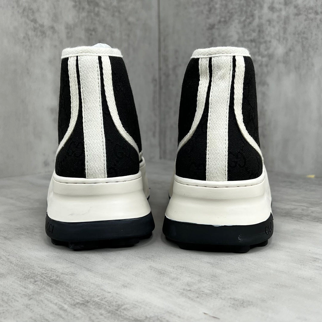Gucci Tennis 1977 High-Top "White-Black Monogram"