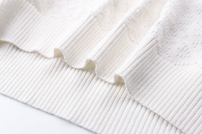 Fendi Cotton and Viscose Tricot Polo Shirt "White"