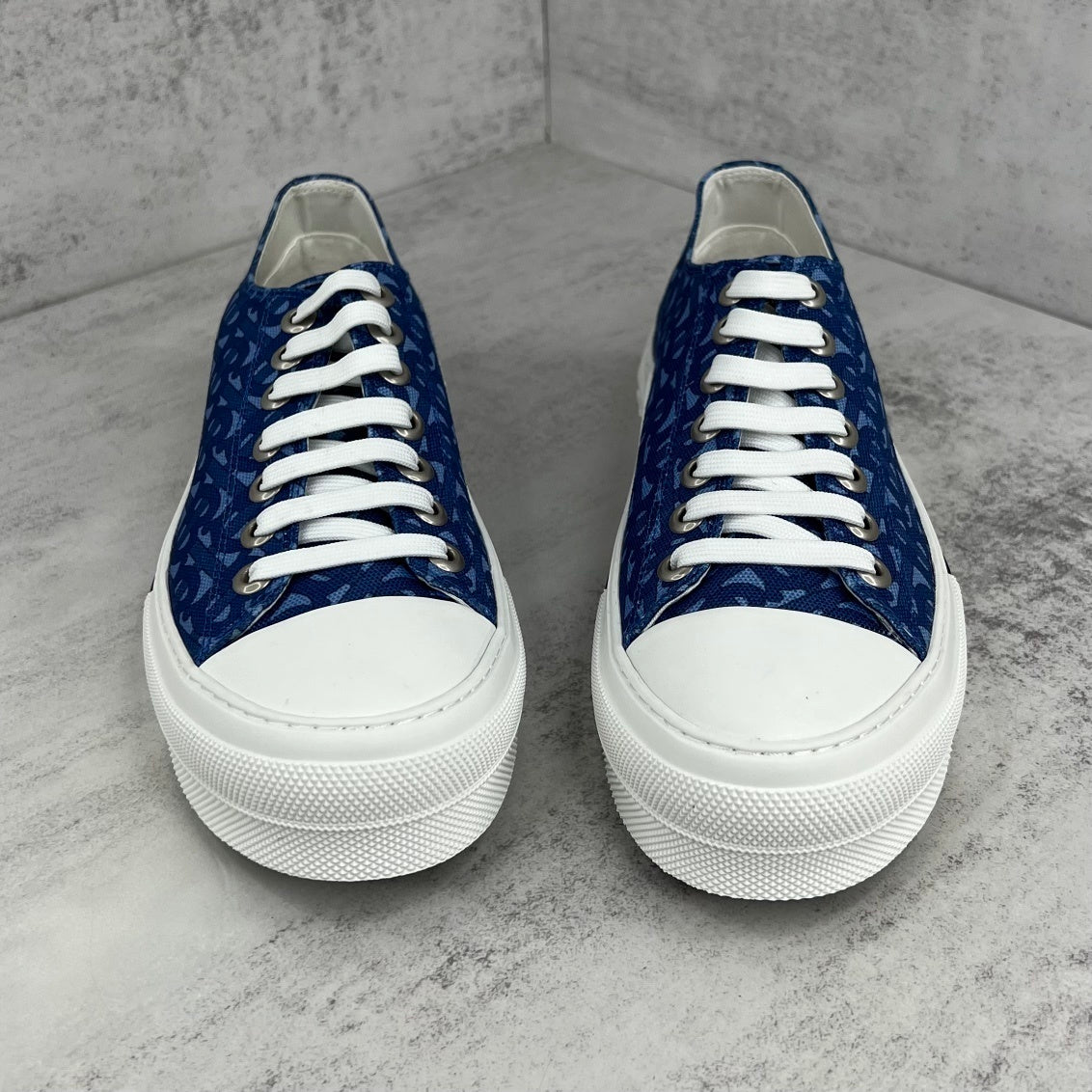 Burberry Gabardine "Blue Monogram"