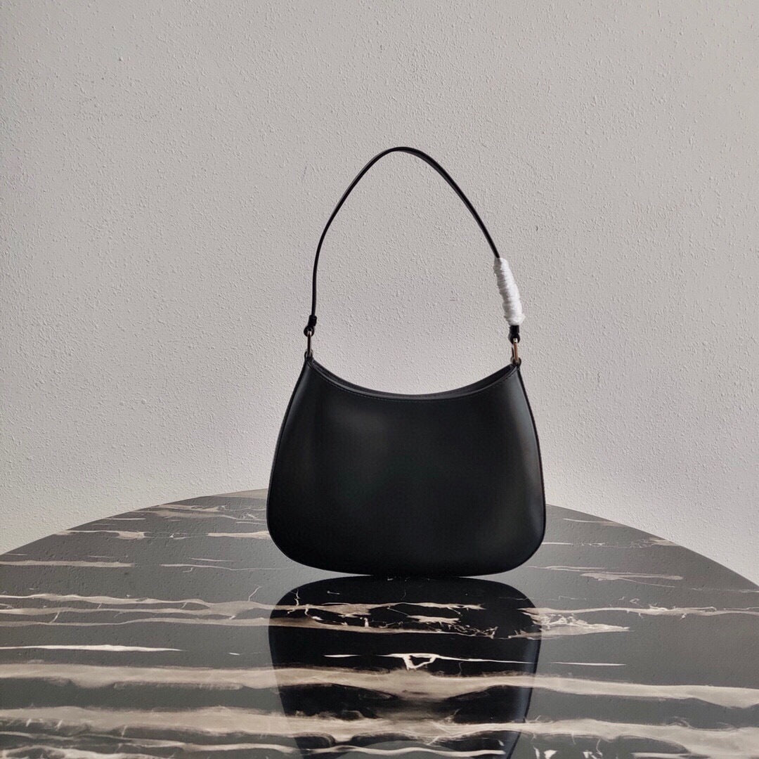 Prada Cleo Brushed Leather Shoulder Bag