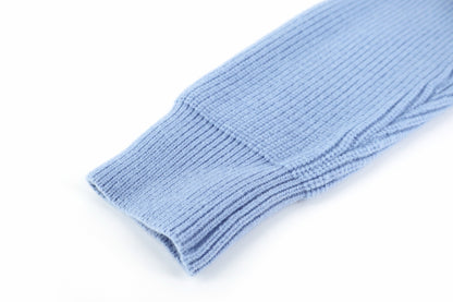 Louis Vuitton Cable-Knit Shirt Cardigan "Pale Blue"