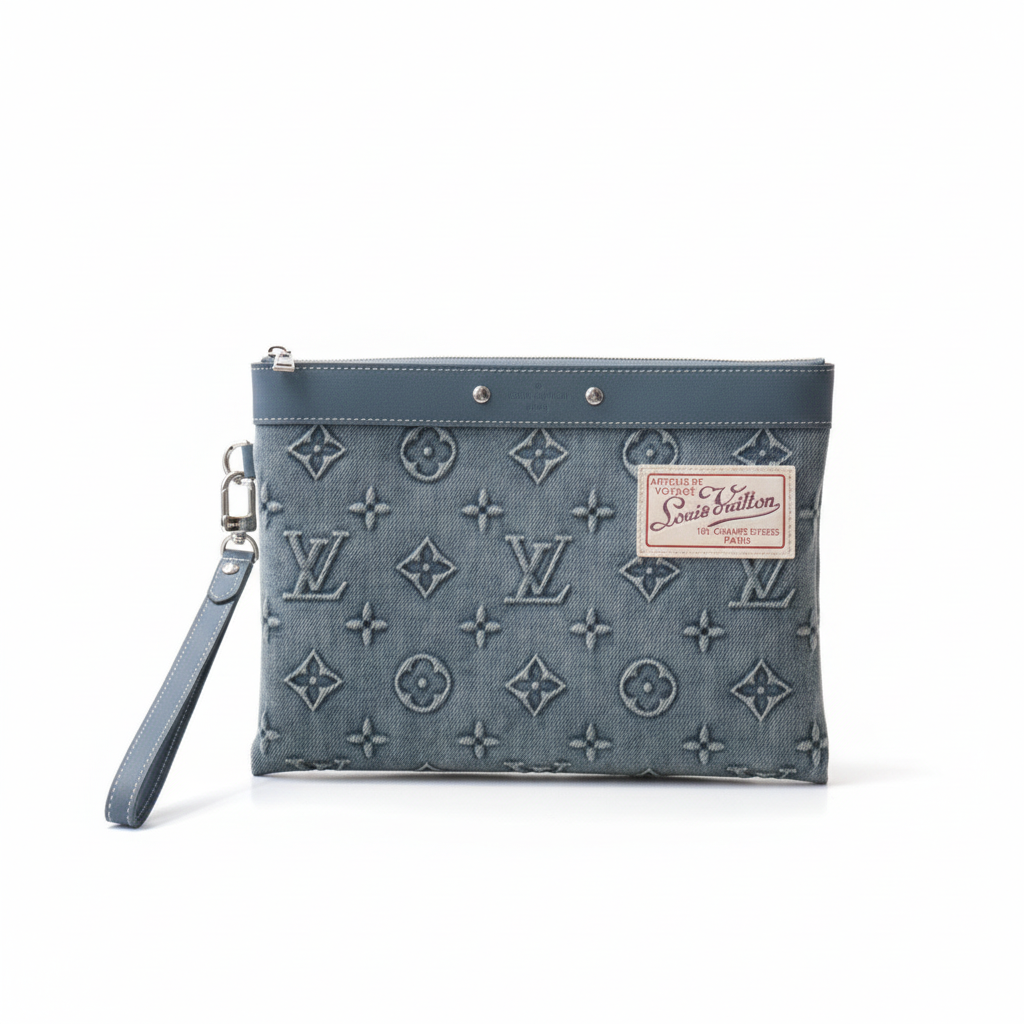 Louis Vuitton Pochette To Go "Monogram Washed Denim"