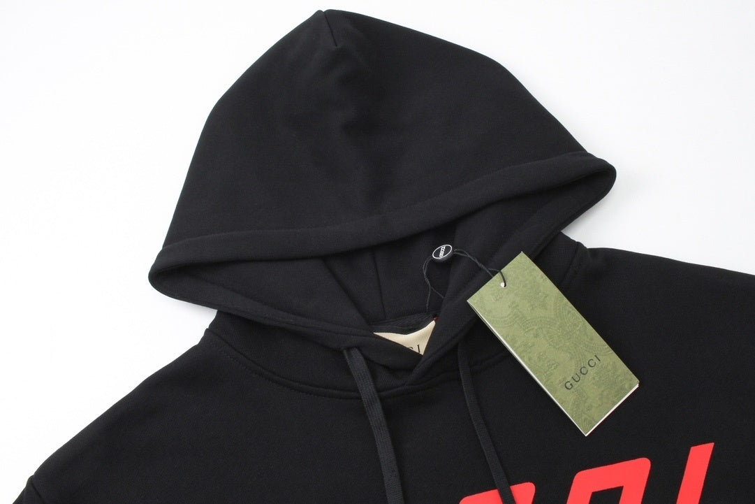 Gucci Mirrored Print Hoodie "Black"