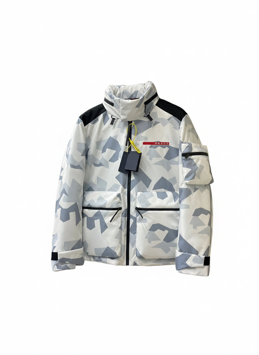 Prada Down Jacket "Marble Grey Camo"