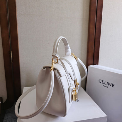 Celine Small 16 Bag in Natural Calfskin "White"