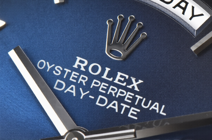 Rolex Day Date 40mm President Bracelet Blue Ombre Roman Dial
