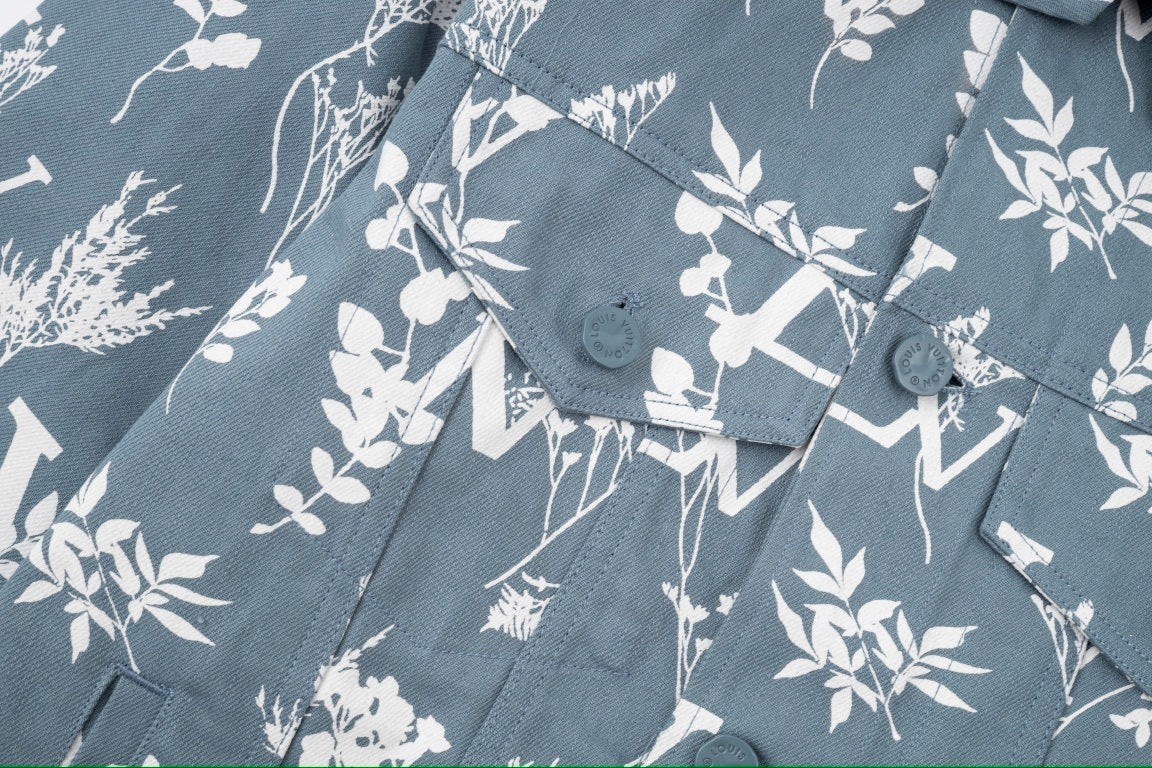 Louis Vuitton Floral Denim Jacket