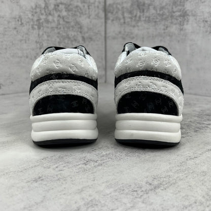 Chanel 22A "Grey-Black All Over Logo"